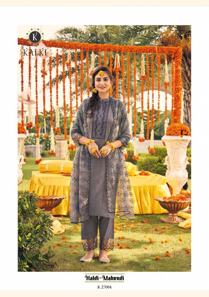 Kalki Haldi Mahendi Heavy Festive Wear Wholesale Readymade Suits